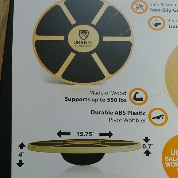 NEW Urbnfit Balance Board Balance Training Core Workout Home Gym - Picture 4 of 4